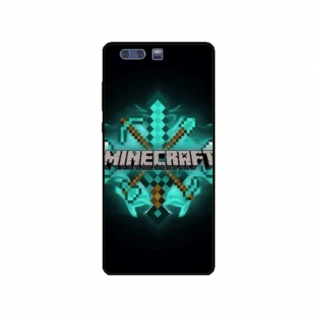 Husa personalizata tip carcasa HQPrint pentru Huawei P10 Plus, model Minecraft 2, multicolor, S1D1M0126