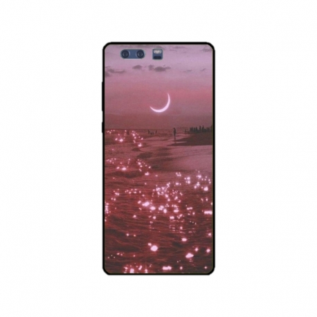 Husa personalizata tip carcasa HQPrint pentru Huawei P10 Plus, model Pink Sky, multicolor, S1D1M0129