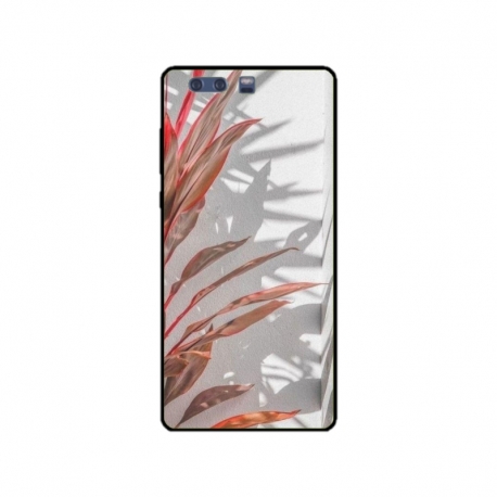 Husa personalizata tip carcasa HQPrint pentru Huawei P10 Plus, model Leaf Design 4, multicolor, S1D1M0155