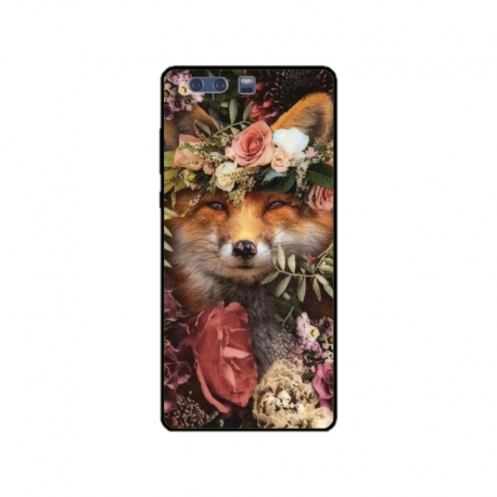 Husa personalizata tip carcasa HQPrint pentru Huawei P10 Plus, model Fox, multicolor, S1D1M0213