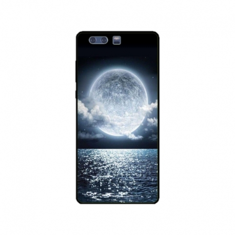 Husa personalizata tip carcasa HQPrint pentru Huawei P10 Plus, model Moon Sky, multicolor, S1D1M0228