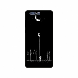Husa personalizata tip carcasa HQPrint pentru Huawei P10 Plus, model Climbing to the Moon, multicolor, S1D1M0233