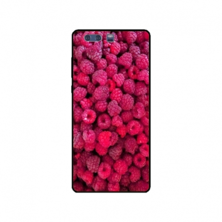 Husa personalizata tip carcasa HQPrint pentru Huawei P10 Plus, model Zmeura, multicolor, S1D1M0234