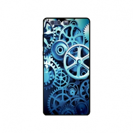 Husa personalizata tip carcasa HQPrint pentru Huawei P10 Plus, model Clockwork, multicolor, S1D1M0250