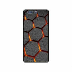 Husa personalizata tip carcasa HQPrint pentru Huawei P10 Plus, model Lava Hex, multicolor, S1D1M0265