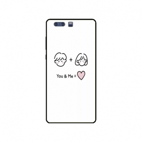 Husa personalizata tip carcasa HQPrint pentru Huawei P10 Plus, model You and Me, multicolor, S1D1M0274