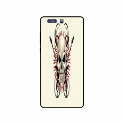 Husa personalizata tip carcasa HQPrint pentru Huawei P10 Plus, model Skull 1, multicolor, S1D1M0284