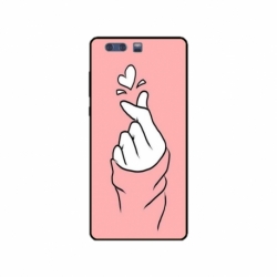 Husa personalizata tip carcasa HQPrint pentru Huawei P10 Plus, model Heart Snap, multicolor, S1D1M0285