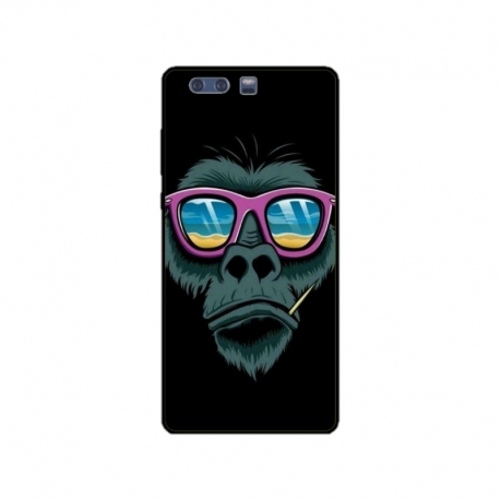 Husa personalizata tip carcasa HQPrint pentru Huawei P10 Plus, model Gorilla, multicolor, S1D1M0288