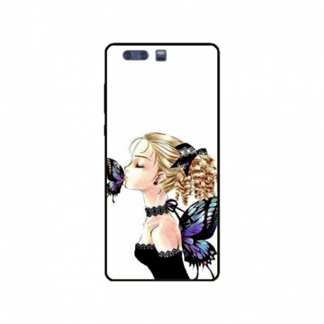 Husa personalizata tip carcasa HQPrint pentru Huawei P10 Plus, model Butterfly Fairy, multicolor, S1D1M0294