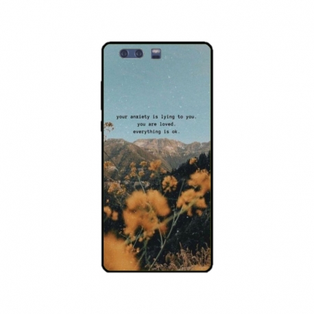 Husa personalizata tip carcasa HQPrint pentru Huawei P10 Plus, model Quote 1, multicolor, S1D1M0306