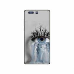 Husa personalizata tip carcasa HQPrint pentru Huawei P10 Plus, model Teary Eye, multicolor, S1D1M0307