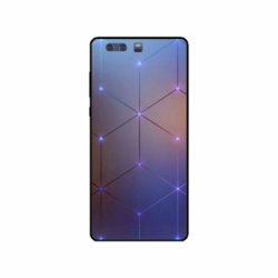 Husa personalizata tip carcasa HQPrint pentru Huawei P10 Plus, model Square, multicolor, S1D1M0315