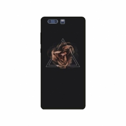 Husa personalizata tip carcasa HQPrint pentru Huawei P10 Plus, model Triangle Rose, multicolor, S1D1M0316