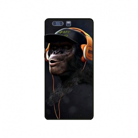 Husa personalizata tip carcasa HQPrint pentru Huawei P10 Plus, model Monkey, multicolor, S1D1M0319