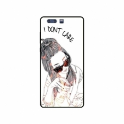 Husa personalizata tip carcasa HQPrint pentru Huawei P10 Plus, model I dont care, multicolor, S1D1M0320