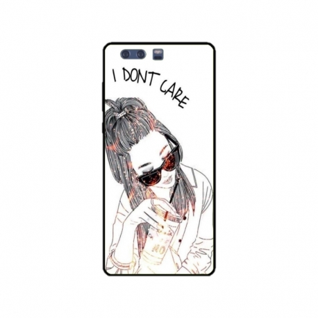 Husa personalizata tip carcasa HQPrint pentru Huawei P10 Plus, model I dont care, multicolor, S1D1M0320