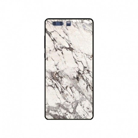 Husa personalizata tip carcasa HQPrint pentru Huawei P10 Plus, model White Marble, multicolor, S1D1M0325