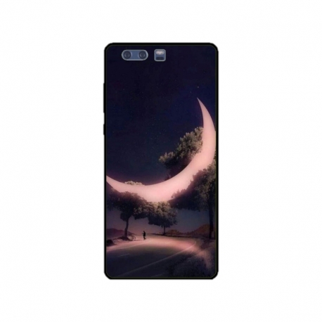 Husa personalizata tip carcasa HQPrint pentru Huawei P10 Plus, model Moon in the Trees, multicolor, S1D1M0331