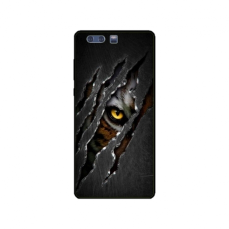 Husa personalizata tip carcasa HQPrint pentru Huawei P10 Plus, model Hidden Tiger, multicolor, S1D1M0332