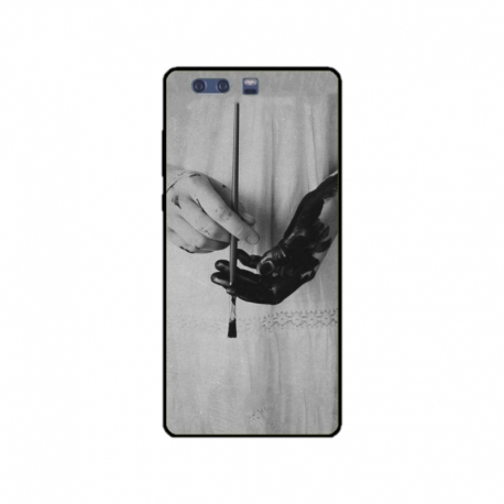Husa personalizata tip carcasa HQPrint pentru Huawei P10 Plus, model Black Paint, multicolor, S1D1M0336