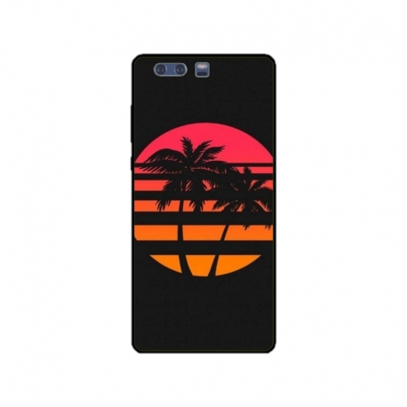 Husa personalizata tip carcasa HQPrint pentru Huawei P10 Plus, model Beach View 3, multicolor, S1D1M0337