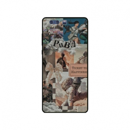 Husa personalizata tip carcasa HQPrint pentru Huawei P10 Plus, model PUBG 2, multicolor, S1D1M0363