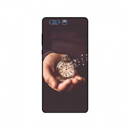 Husa personalizata tip carcasa HQPrint pentru Huawei P10 Plus, model Time Flies 1, multicolor, S1D1M0364