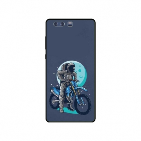 Husa personalizata tip carcasa HQPrint pentru Huawei P10 Plus, model Biker Astronaout, multicolor, S1D1M0375