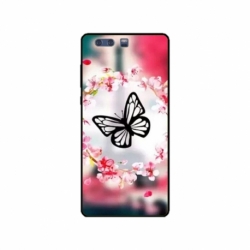 Husa personalizata tip carcasa HQPrint pentru Huawei P10 Plus, model Butterfly 8, multicolor, S1D1M0380