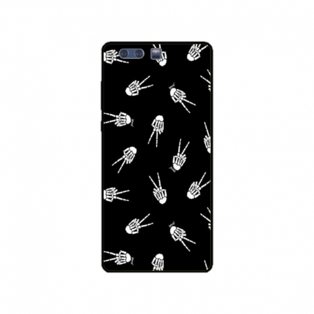 Husa personalizata tip carcasa HQPrint pentru Huawei P10 Plus, model OK Skelly, multicolor, S1D1M0388