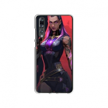 Husa personalizata tip carcasa HQPrint pentru Huawei P20 Lite, model Valorant, multicolor, S1D1M0157