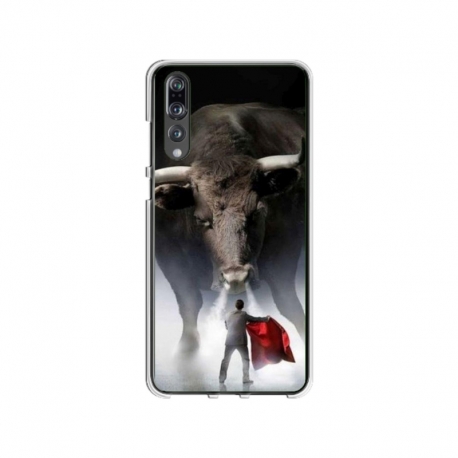 Husa personalizata tip carcasa HQPrint pentru Huawei P20 Lite, model Bull, multicolor, S1D1M0205