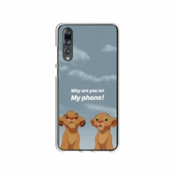 Husa personalizata tip carcasa HQPrint pentru Huawei P20 Lite, model Why are you on my phone, multicolor, S1D1M0220