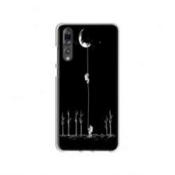 Husa personalizata tip carcasa HQPrint pentru Huawei P20 Lite, model Climbing to the Moon, multicolor, S1D1M0233