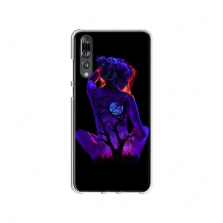 Husa personalizata tip carcasa HQPrint pentru Huawei P20 Lite, model Colorful 8, multicolor, S1D1M0329