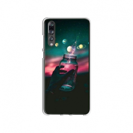 Husa personalizata tip carcasa HQPrint pentru Huawei P20 Lite, model Colorful 10, multicolor, S1D1M0369