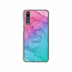 Husa personalizata tip carcasa HQPrint pentru Huawei P20 Lite, model Colorful Mess, multicolor, S1D1M0374