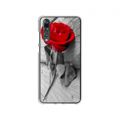 Husa personalizata tip carcasa HQPrint pentru Huawei P20 Lite, model Rose, multicolor, S1D1M0384