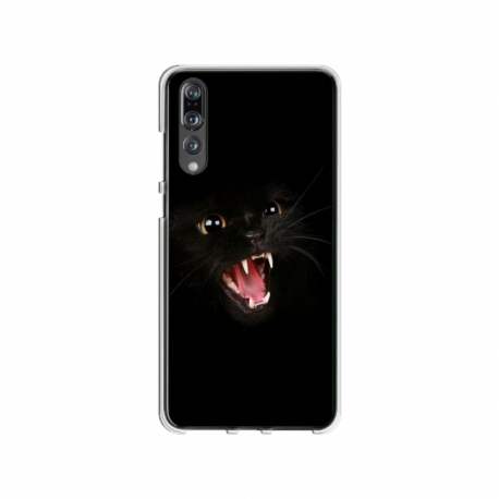 Husa personalizata tip carcasa HQPrint pentru Huawei P20 Pro, model Black Cat 2, multicolor, S1D1M0016