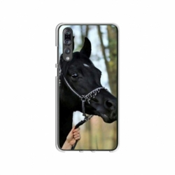 Husa personalizata tip carcasa HQPrint pentru Huawei P20 Pro, model Black Horse, multicolor, S1D1M0019