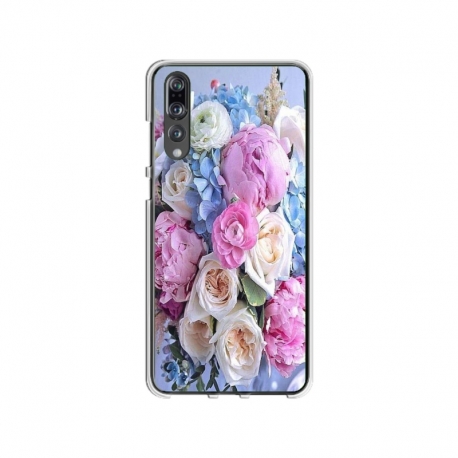 Husa personalizata tip carcasa HQPrint pentru Huawei P20 Pro, model Flowers 1, multicolor, S1D1M0026