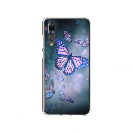 Husa personalizata tip carcasa HQPrint pentru Huawei P20 Pro, model Butterfly 1, multicolor, S1D1M0028