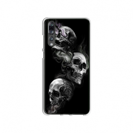 Husa personalizata tip carcasa HQPrint pentru Huawei P20 Pro, model Skulls, multicolor, S1D1M0032