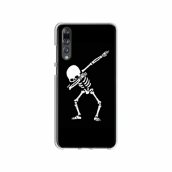 Husa personalizata tip carcasa HQPrint pentru Huawei P20 Pro, model Dab Skeleton, multicolor, S1D1M0034