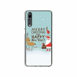 Husa personalizata tip carcasa HQPrint pentru Huawei P20 Pro, model Happy Christmas and New Year, multicolor, S1D1M0047