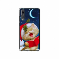 Husa personalizata tip carcasa HQPrint pentru Huawei P20 Pro, model Christmas Cat, multicolor, S1D1M0048