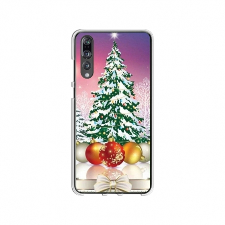 Husa personalizata tip carcasa HQPrint pentru Huawei P20 Pro, model Christmas Tree 1, multicolor, S1D1M0057