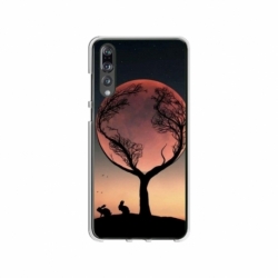Husa personalizata tip carcasa HQPrint pentru Huawei P20 Pro, model Moon Tree, multicolor, S1D1M0068