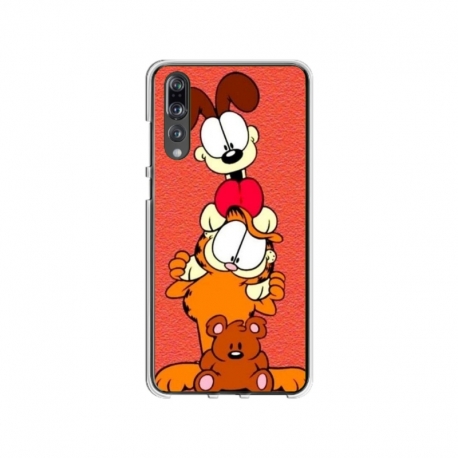 Husa personalizata tip carcasa HQPrint pentru Huawei P20 Pro, model Garfield, multicolor, S1D1M0085